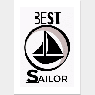 best sailor, fishing sailing design Posters and Art